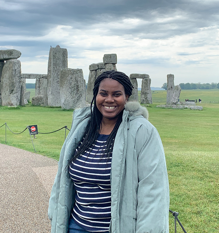 UF Online Student, Sophia, visits Stonehenge.